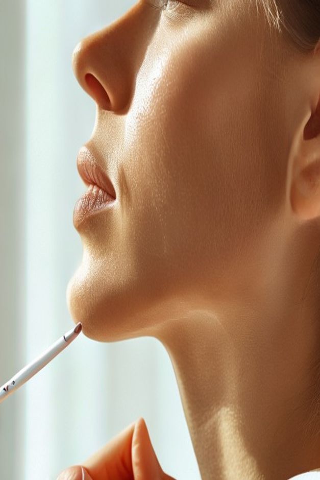 Chin filler - balanced defined chin profile