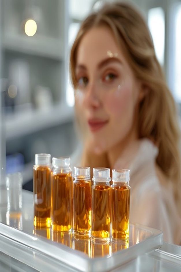 PRP face rejuvenation - platelet rich plasma vials