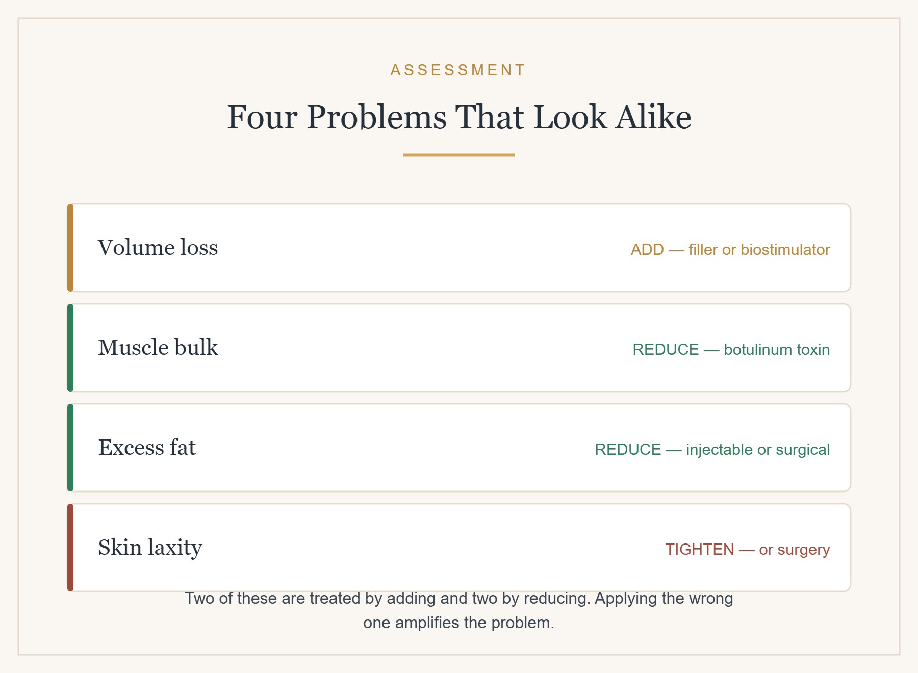 Four different problems that all present as “losing definition”