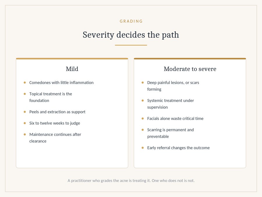 Severity decides the plan
