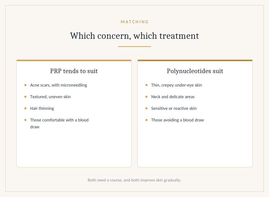 Matching the treatment to the concern